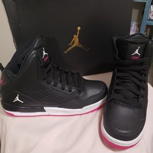 Womens size 9 Black & Pink Jordans